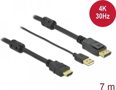 Immagine prodotto di Delock 85967 DELOCK HDMI > DisplayPort Kabel 4K 30Hz 7m