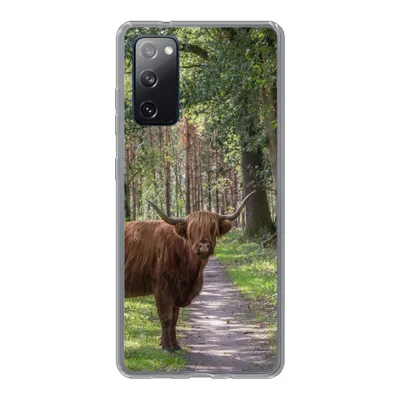 Produktbild von MuchoWow® Handyhülle Schutzhülle Hülle für Samsung Galaxy S20 FE Schottischer Highlander - Kröte - Baum Silikon Softcase Handy Hülle - Abdeckung