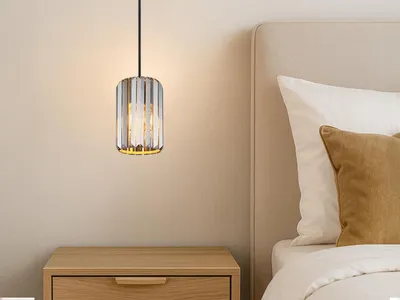 Produktbild von LED Pendelleuchte einflammig Rauchglas Kristall Ø 13,5cm, Esstisch & Wohnzimmer