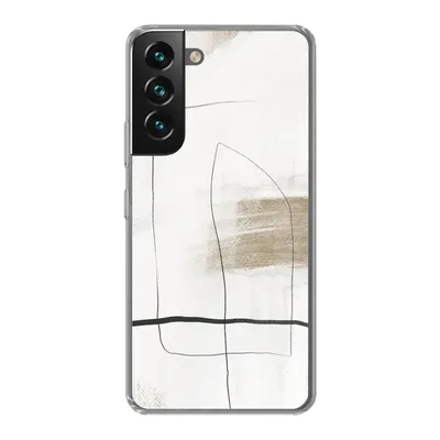 Produktbild von MuchoWow® Handyhülle Schutzhülle Hülle für Samsung Galaxy S22 Farbe - Minimalismus - Schwarz Silikon Softcase Handy Hülle - Mobiltelefonhülle