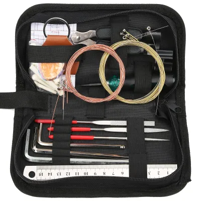 Produktbild von Gitarrenreparatur-Werkzeugset 3-in-1 Saitenwechselwerkzeug für Ukulele, Bass, Mandoline und Banjo