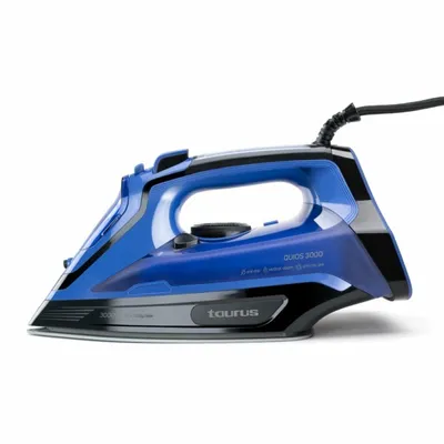 Image de Taurus Quios 3000 Fer à repasser à sec et à vapeur Surface de repassage en céramique 3000 W noir, bleu