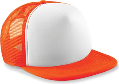 Immagine prodotto di Beechfield B645 | Vintage Snapback Trucker Cap / Cappello / Cappello - Colore: Arancione/Bianco - Taglia: Unica