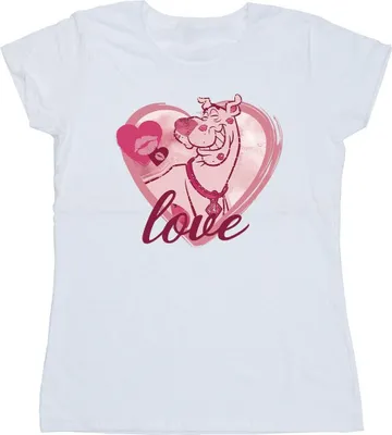 Obrázek produktu pro Scooby Doo - "Love Kisses" tričko pro ženy BI54411 (XL) (Bílá)