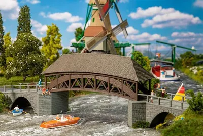 Produktbild von Faller 191774 Bausatz H0 Alte Holzbrücke 1:87