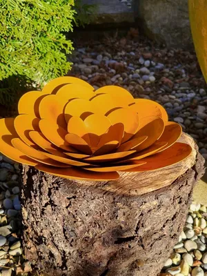 Produktbild von Edelrostoptik Rosenblüte Edelrostoptik Rosenblüte - d = 22 cm