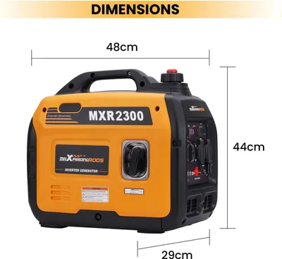 Image de Générateur à essence portable - Générateur de 2 300 W - Pour appareils sensibles - Écran numérique - Autonomie de plus de 2 heures