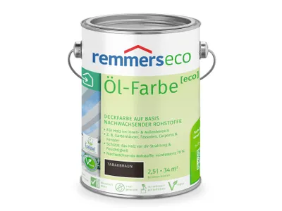 Produktbild von Remmers Öl-Farbe [eco] tabakbraun 2,5 l, Holzlack