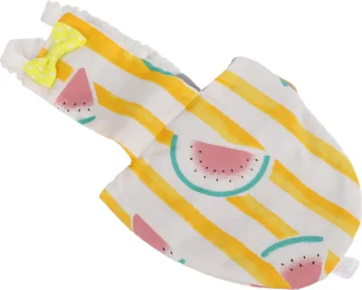 Obrázek produktu pro Pratelné a opakovaně použitelné letecké plenky pro domácí mazlíčky, jako jsou andulky, korely a papoušci ara (13,5 x 6,8 cm, vzor s motivem melounu)