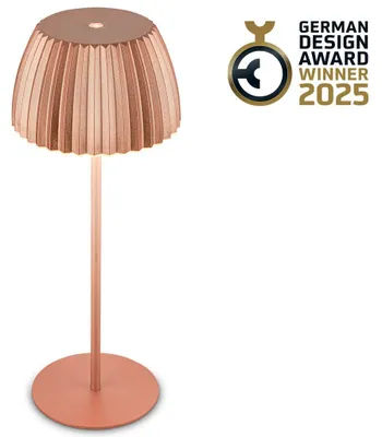 Obrázek produktu pro Dobíjecí stolní lampa s dotykovým stmívačem 2W 200 lm 2700 K V 36,5 cm Riffle měděná barva