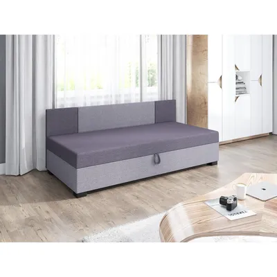 Obrázok produktu pre Čalúnené jednolôžko 90x195 POLYNA 1 - grafitová / šedá