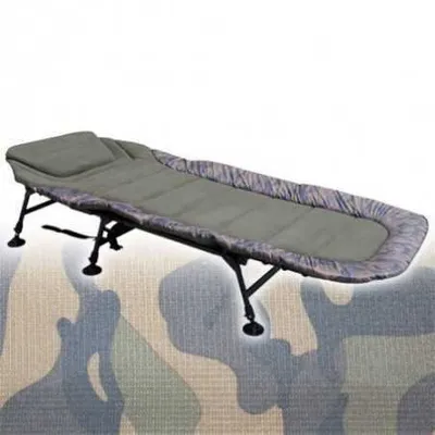 Produktbild von APEX Camou CarpOn S1 6-Leg Carp Lounger - ploché a pohodlné lehátko s Ripstopem
