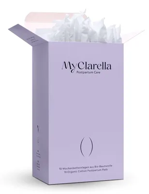 Produktbild von MyClarella Wochenbett-Einlagen 10er-Pack aus 100% Baumwolle