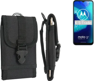 Produktbild von K-S-Trade Holster Handy Hülle kompatibel mit Motorola Moto G8 Power Lite Holster Handytasche Gürtel Tasche Schutz Hülle Robust Outdoor schwarz
