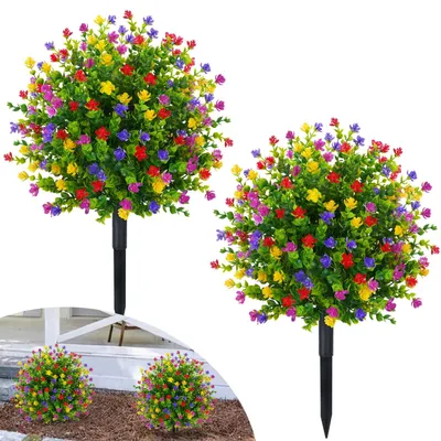 Kunstpflanze außen 55 cm, 6 Stück