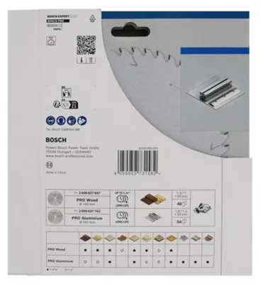 Productafbeelding van PRO Hout- en aluminiumcirkelzaagblad, 165 mm, accu, 2 stuks, promotiepack