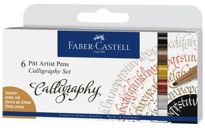 Immagine prodotto di Penne calligrafiche Faber-Castell Pitt - set da 4 pezzi