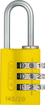 Produktbild von ABUS Zahlenschloss 145/20 in gelb