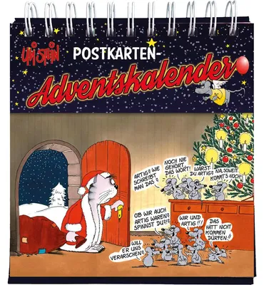 Zdjęcie produktu dla Uli Stein Adventskalender mit 24 Weihnachtskarten