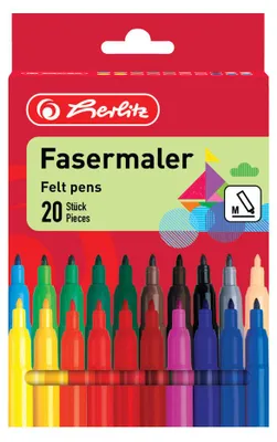 Imagen del producto de herlitz Fasermaler, 20er Karton-Etui
