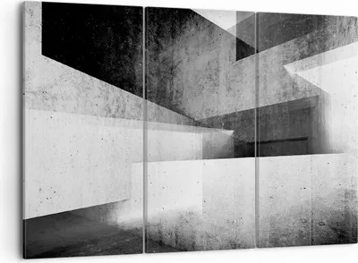 Produktbild von Bild auf Leinwand - Leinwandbild - 3 Teile - Dreidimensional Illusion optisch - 105x70cm - Wand Bild - Wanddeko - Wandbilder - Leinwanddruck - Bilder - Wanddekoration - Leinwand bilder - CE105x70-4962