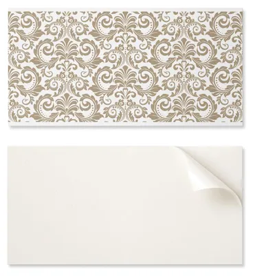 Produktbild von Vinylpaneel mit Motiv zur einfachen Wandgestaltung, 100 x 50 cm, Pflanzenmuster mit Ornamenten