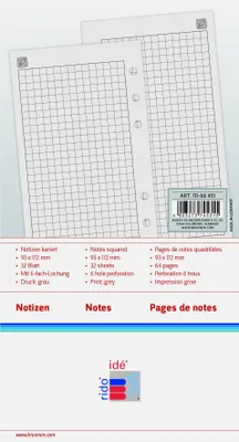 Produktbild von Ersatzformulare Timing 2 Notizpapier kariert 24 Blatt