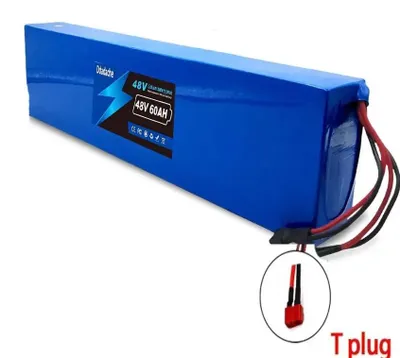 Produktbild von Lithium-Ionen Akku - 48V 13S4P Akkupack - 60Ah 60000mAh - 18650-Zellen - 2000 W - Für E-Scooter - T-Stecker - Nur Akku
