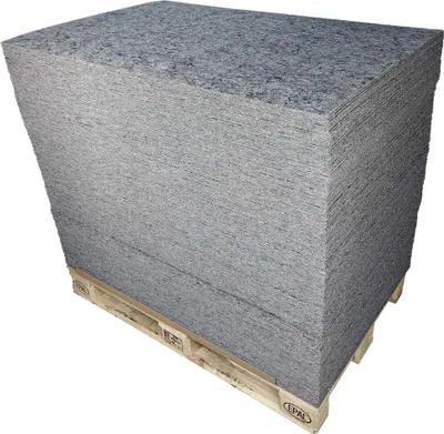 Produktbild von 1 Palette 200x Robuste Vliesfaserplatte 1,2m x 0,8m Schutz-Platte Abdeckplatte 1100g/m²