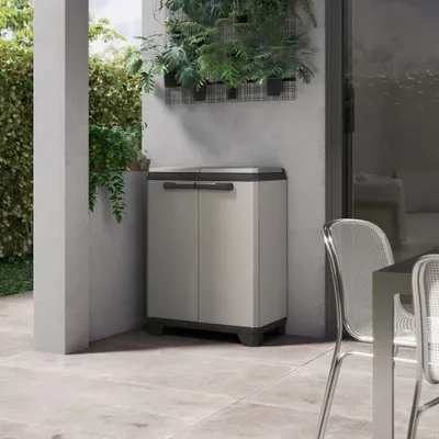 Image de Keter Armoire recyclée Planet Gris et noir
