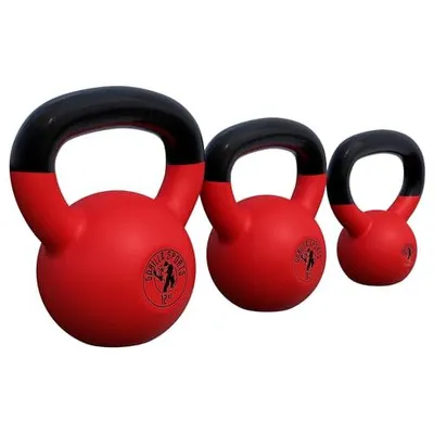 Immagine prodotto di GORILLA SPORTS® Kettlebell 2–32 kg – Peso a sfera in ghisa con rivestimento in vinile, non danneggia i pavimenti – Singolo o in set – Palestra domestica, fitness, allenamento della forza