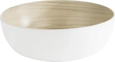 Produktbild von APS 84934 Schale FRIDA, Melamin, Ø 30 cm, Höhe 9,5 cm, weiß/Holzoptik