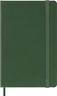 Immagine prodotto di Moleskine 8056999275570 MOLESKINE Libro Calendario 2026, giorni, L/A5, copertina rigida, verde