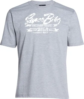 Produktbild von Übergrößen T-Shirt Super Bike weiß AHORN SPORTSWEAR Grey Melange 10XL