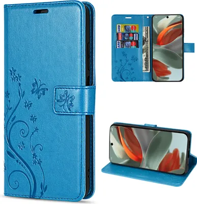 Produktbild von Hülle für Google Pixel 9 / 9 Pro Handy Tasche Handyhülle Schutzhülle Klapphülle Blau