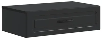 Produktbild von Wandmontierter Beistelltisch Schwarz 59 x 34,5 x 17 cm