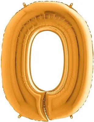 Zdjęcie produktu dla Balon Foliowy Cyfra 0, Złota, 66 cm Grabo
