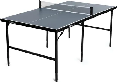 Obrázok produktu pre OneTeam Stôl na Stolný Tenis 180x102x76 cm Vnútorný, so Sieťkou v Súprave, Sklopné Dosky, Tmavomodrý