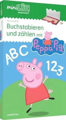 Produktbild von miniLÜK. Kindergarten/Vorschule Set Buchstabieren und zählen mit Peppa Pig