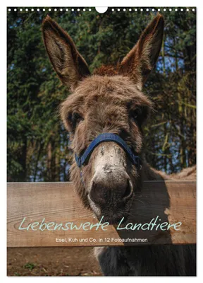 Produktbild von Liebenswerte Landtiere (Wandkalender 2027 DIN A3 hoch), CALVENDO Monatskalender