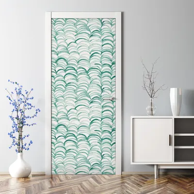 Produktbild von Dekorative Türfolie selbstklebend Klebefolie Aufkleber Abnehmbarer Fischgrätenmuster 70 x 200 cm