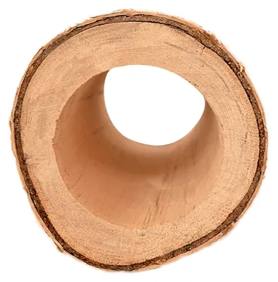 Produktbild von Hamster Holzspielzeug Tunnel aus massivem Holz 11 cm für Kleintiere und Meerschweinchen