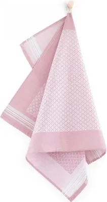 Produktbild von Geschirrtuch, Küchentuch, 100 % Baumwolle, Jacquard gewebt Maroko 50x70 Rosa