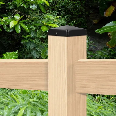 Produktbild von Jiubiaz 10x Pfostenkappe Pyramiden Abdeckkappe Kappen Zaunkappe Robuste Schwarz 91mm