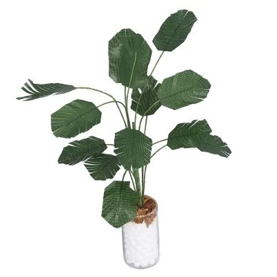 Imagen del producto de Planta para casas de muñecas, planta con hojas a escala 1:12, planta en miniatura con hojas, planta verde para casas de muñecas, árbol de plátano en miniatura para casas de muñecas, planta en miniatura para casas de muñecas