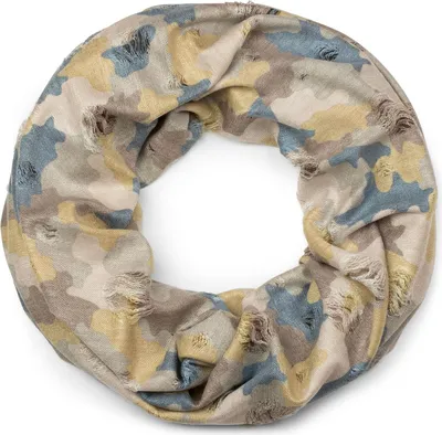 Produktbild von styleBREAKER Loop Schal mit Camouflage Muster im Destroyed Vintage used Look, Schlauchschal, Tuch, Uni 01016134