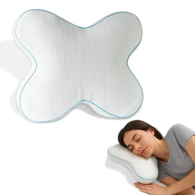 Produktbild von Nackenkissen Kopfkissen Memory Foam Kissen Nackenstützkissen "Butterfly" 45x55 cm