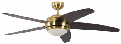 Produktbild von Deckenventilator Melton Messing / Wenge 132 cm mit Beleuchtung und Fernbedienung