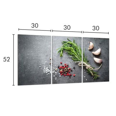 Produktbild von Glasschutzplatte für Herd 3x30x52