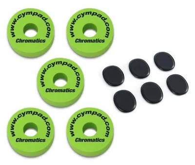 Immagine prodotto di Cympad Cymbal Felt Chromatics Set verde con pad smorzatori in pelle